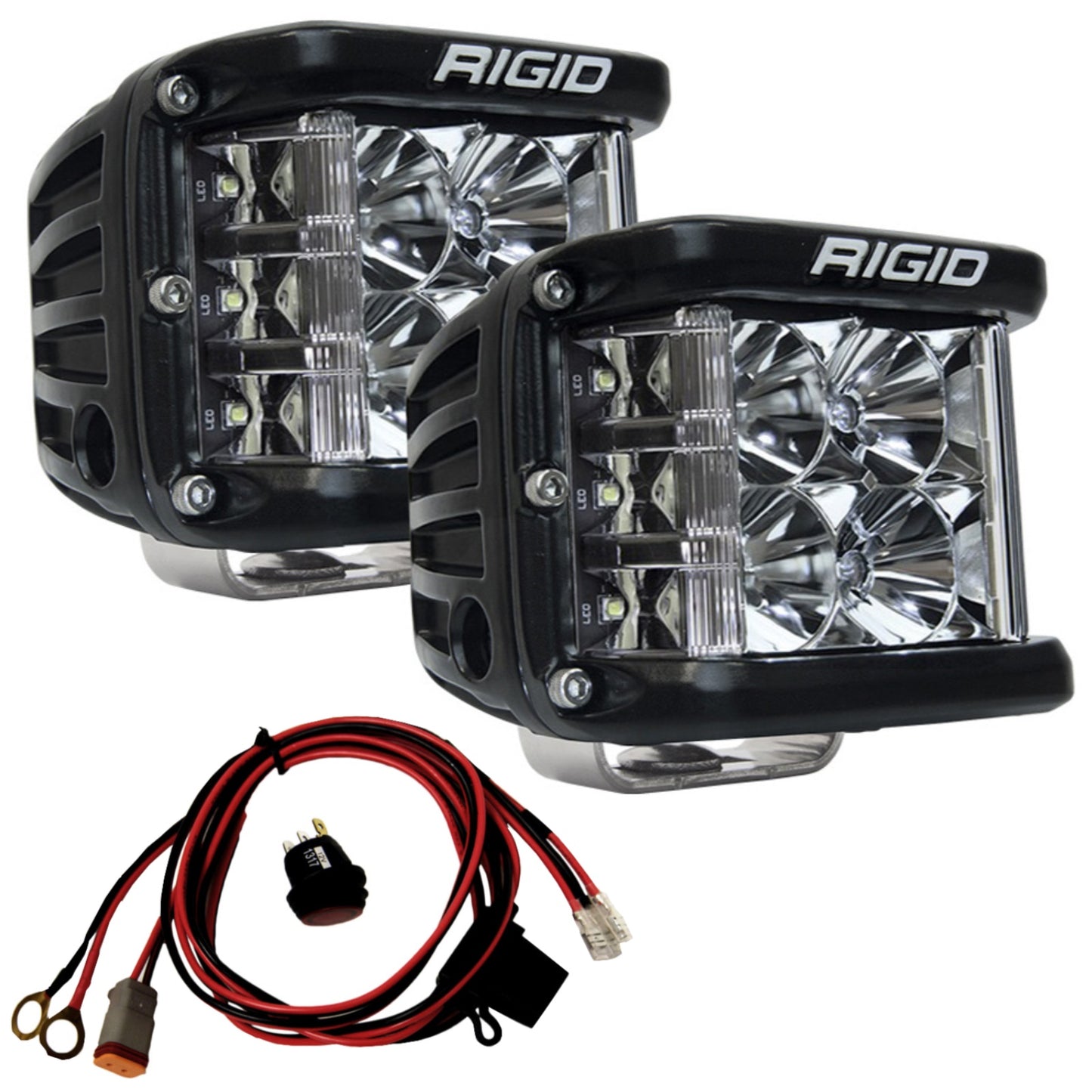 Faro LED Rigid Dually D-Series PRO Shooter (262213) – Luz de Largo Alcance para Off-Road