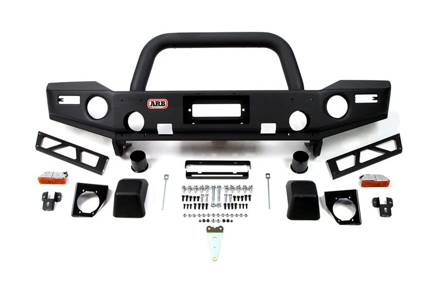 Defensa Delantera ARB® 3450230 Deluxe Winch para Off-Road Jeep JK 07-18