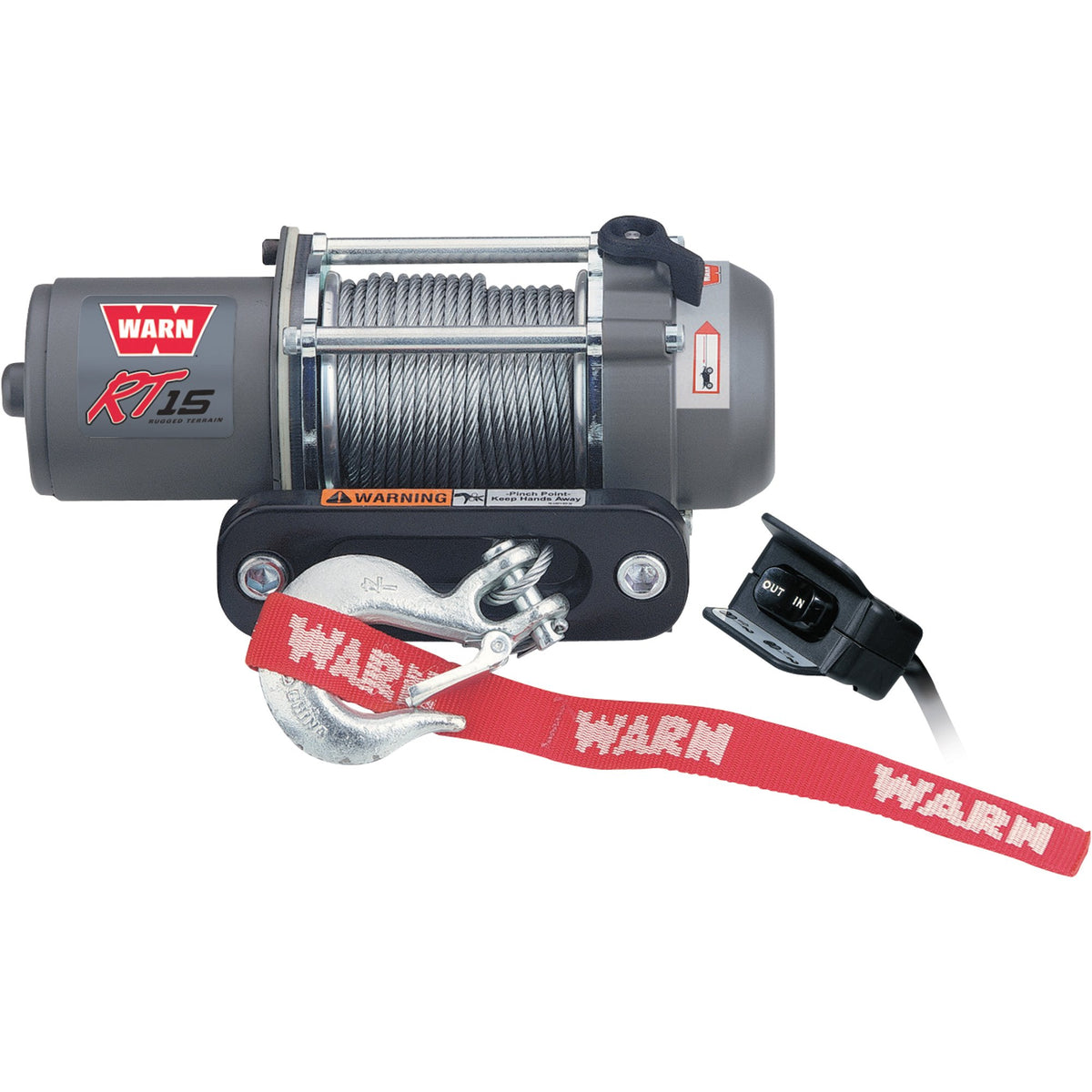 Winch WARN RT15 ATV 1,500 lb con Cable de Acero