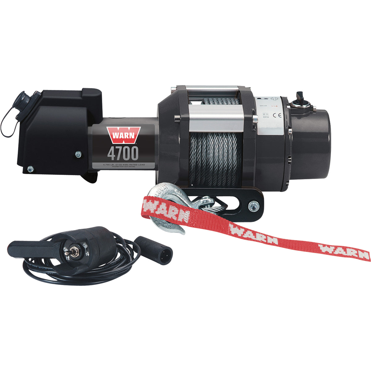 Winch WARN 4700 Utility 4,700 lb con Cable de Acero