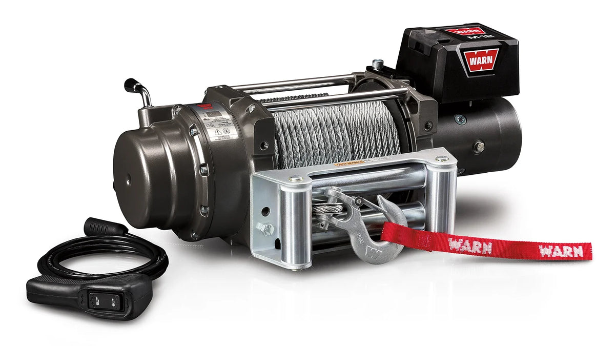 Winch WARN M12000 12,000 lb 12V con Cable de Acero – 17801