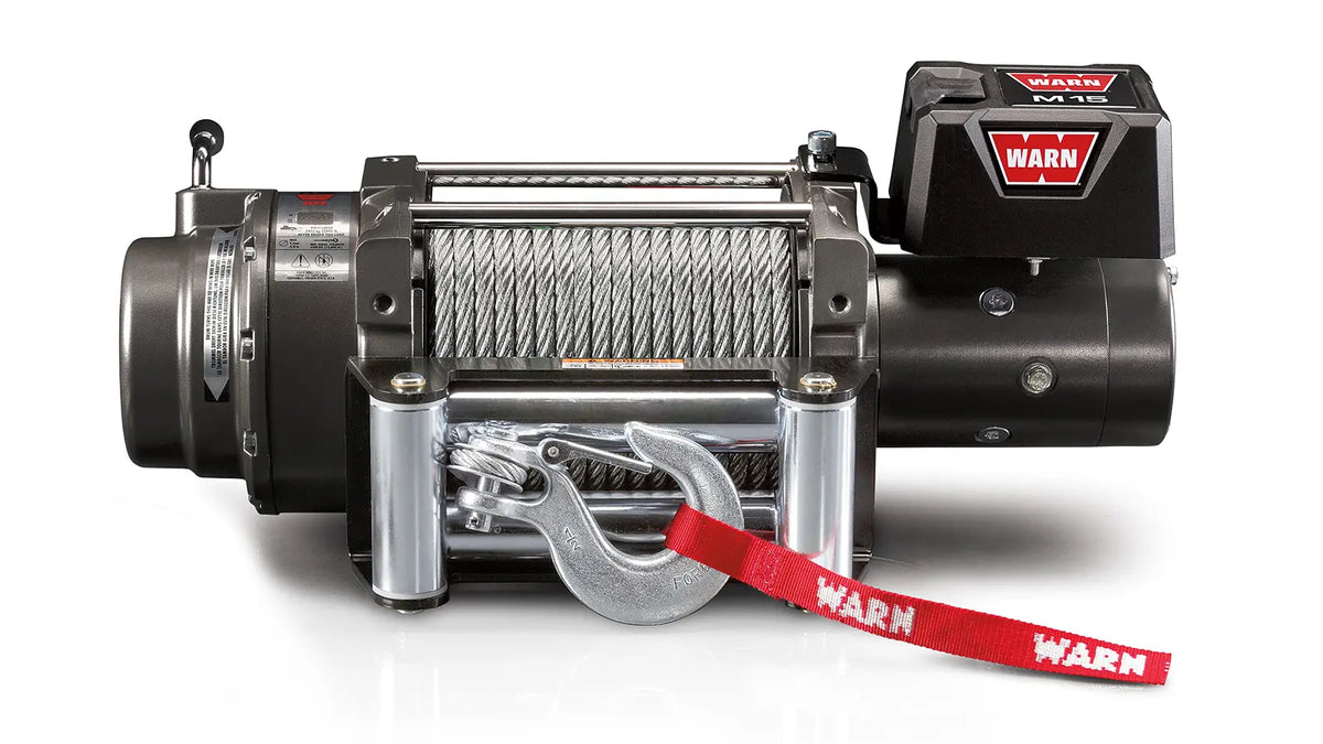 Winch WARN M15000 15,000 lb 12V con Cable de Acero – 47801