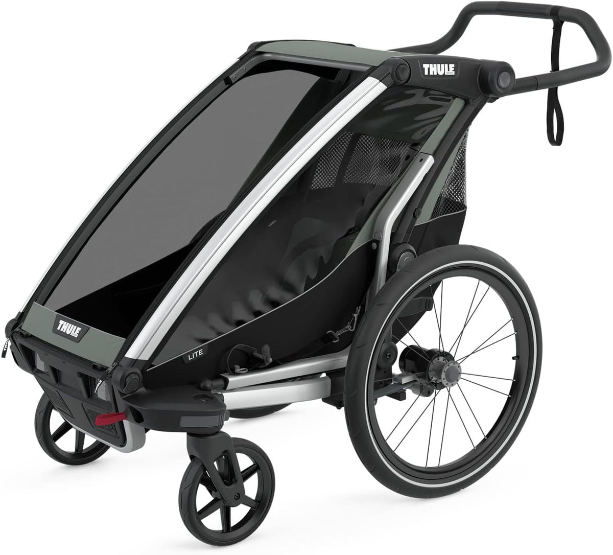 Thule Chariot Cougar 1 + Stroll 10100533 Rojo – Remolque/Carriola Infantil