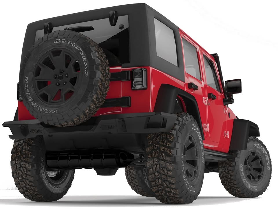 Defensa Trasera Go Rhino BRJ80 Jeep Wrangler JK 2007–2018